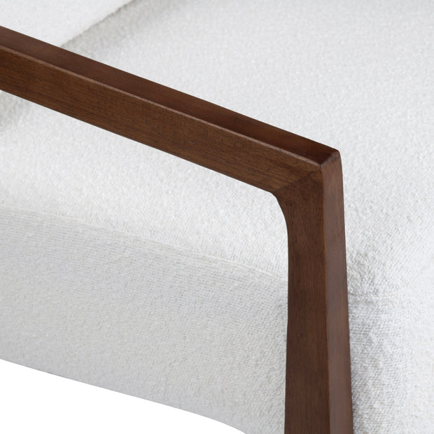 Crestview Collection Calder White Linen Accent Chair