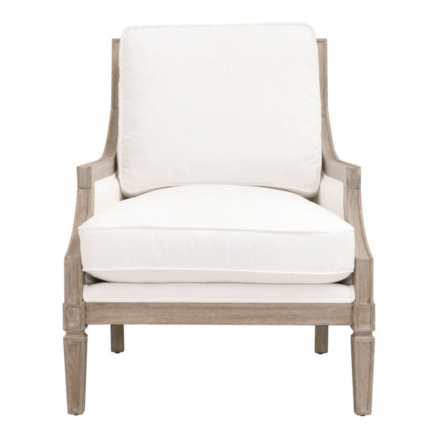 Essentials For Living Empire Club Chair ~ LiveSmart Peyton-Pearl, Natural Gray Ash, Cane