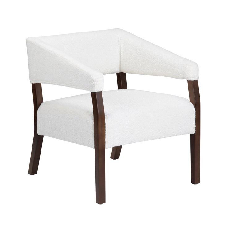 Crestview Collection Paxon White Boucle Accent Chair