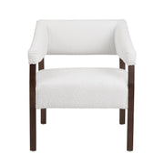 Crestview Collection Paxon White Boucle Accent Chair