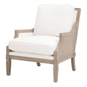 Essentials For Living Empire Club Chair ~ LiveSmart Peyton-Pearl, Natural Gray Ash, Cane