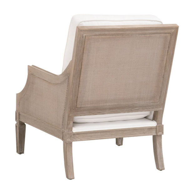Essentials For Living Empire Club Chair ~ LiveSmart Peyton-Pearl, Natural Gray Ash, Cane