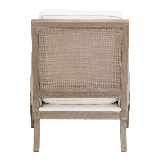 Essentials For Living Empire Club Chair ~ LiveSmart Peyton-Pearl, Natural Gray Ash, Cane