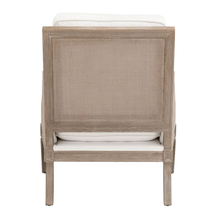 Essentials For Living Empire Club Chair ~ LiveSmart Peyton-Pearl, Natural Gray Ash, Cane