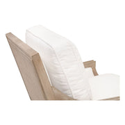 Essentials For Living Empire Club Chair ~ LiveSmart Peyton-Pearl, Natural Gray Ash, Cane