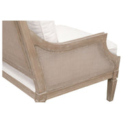 Essentials For Living Empire Club Chair ~ LiveSmart Peyton-Pearl, Natural Gray Ash, Cane