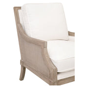 Essentials For Living Empire Club Chair ~ LiveSmart Peyton-Pearl, Natural Gray Ash, Cane