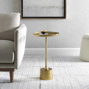 Casa Bella Living Round Antique Brass Accent Table