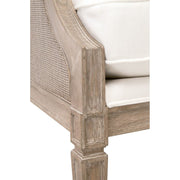 Essentials For Living Empire Club Chair ~ LiveSmart Peyton-Pearl, Natural Gray Ash, Cane
