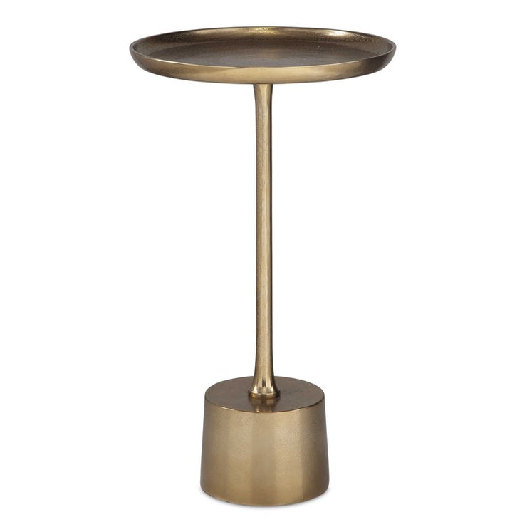 Casa Bella Living Round Antique Brass Accent Table