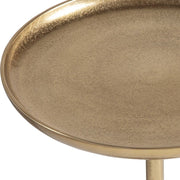 Casa Bella Living Round Antique Brass Accent Table