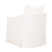 Essentials For Living Faye Slipcover Swivel Club Chair ~ Cream Crepe