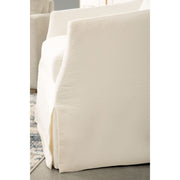 Essentials For Living Faye Slipcover Swivel Club Chair ~ Cream Crepe