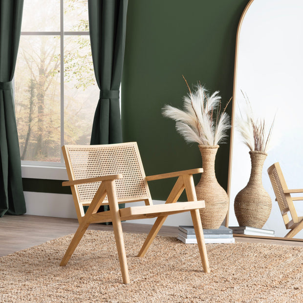 Crestview Collection Biscayne Mindi Wood Accent Chair