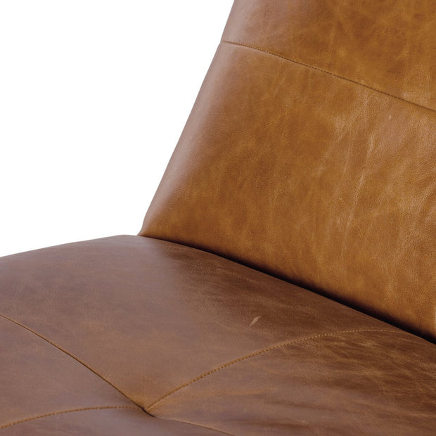 Four Hands Miles Modular Chair ~ Vintage Soft Camel Leather