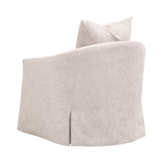 Essentials For Living Faye Slipcover Swivel Club Chair ~ LiveSmart Halifax-Ivory