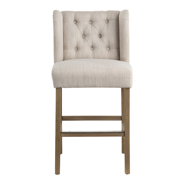 Crestview Collection Stanton Cream Tufted Counter Stool