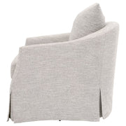 Essentials For Living Faye Slipcover Swivel Club Chair ~ Mineral Birch