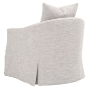 Essentials For Living Faye Slipcover Swivel Club Chair ~ Mineral Birch