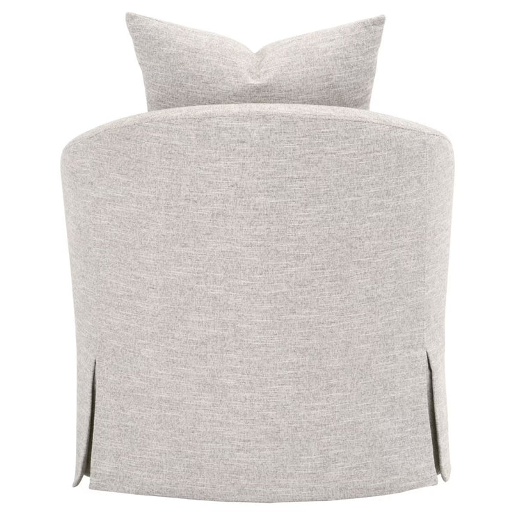 Essentials For Living Faye Slipcover Swivel Club Chair ~ Mineral Birch