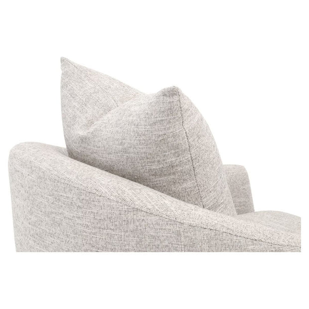Essentials For Living Faye Slipcover Swivel Club Chair ~ Mineral Birch
