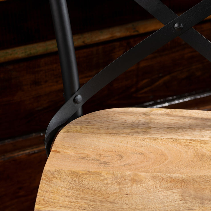 Crestview Collection Cedar Creek Mango Wood Bar Stool