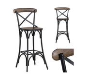 Crestview Collection Cartwright Mango Wood Bar Stool