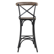 Crestview Collection Cartwright Mango Wood Bar Stool