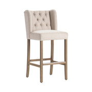 Crestview Collection Stanton Cream Tufted  Bar Stool