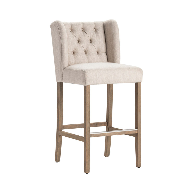 Crestview Collection Stanton Cream Tufted  Bar Stool