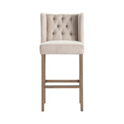 Crestview Collection Stanton Cream Tufted  Bar Stool