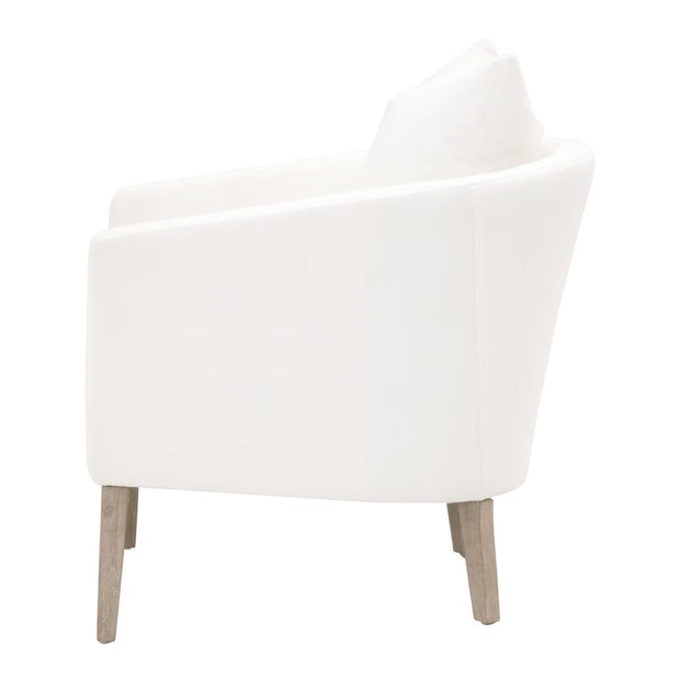 Essentials For Living Gordon Club Chair ~ LiveSmart Peyton-Pearl, Natural Gray Oak