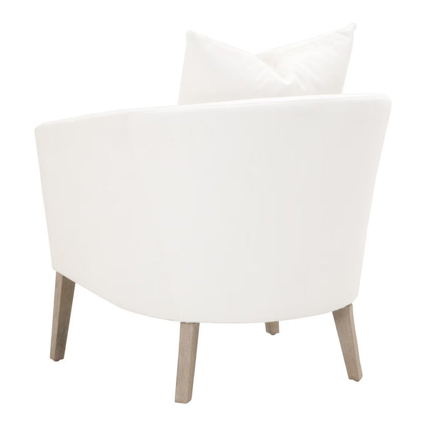 Essentials For Living Gordon Club Chair ~ LiveSmart Peyton-Pearl, Natural Gray Oak