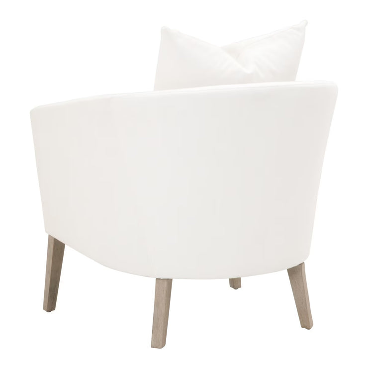 Essentials For Living Gordon Club Chair ~ LiveSmart Peyton-Pearl, Natural Gray Oak