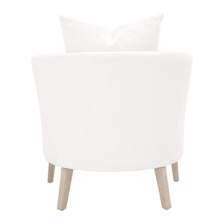 Essentials For Living Gordon Club Chair ~ LiveSmart Peyton-Pearl, Natural Gray Oak