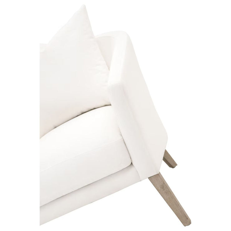 Essentials For Living Gordon Club Chair ~ LiveSmart Peyton-Pearl, Natural Gray Oak