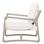Essentials For Living Hamlin Club Chair ~ LiveSmart Boucle-Snow, Natural Gray Oak