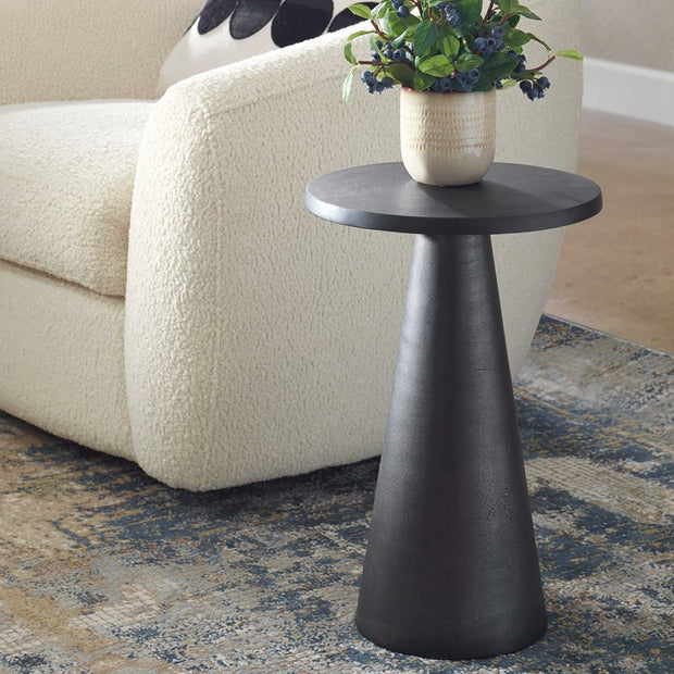 Casa Bella Living Dark Bronze Pedestal Accent Table