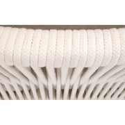 Essentials For Living Harbor Club Chair ~ Flax Linen, White Rope, Smoke Gray Oak