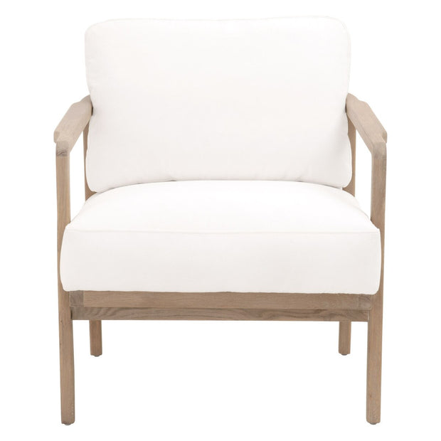 Essentials For Living Harbor Club Chair ~ LiveSmart Peyton-Pearl, White Rope, Smoke Gray Oak