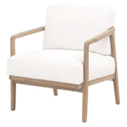 Essentials For Living Harbor Club Chair ~ LiveSmart Peyton-Pearl, White Rope, Smoke Gray Oak