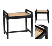 Crestview Collection Port Royal Black Rattan Accent Bench