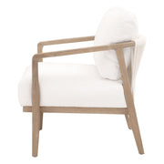 Essentials For Living Harbor Club Chair ~ LiveSmart Peyton-Pearl, White Rope, Smoke Gray Oak
