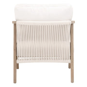 Essentials For Living Harbor Club Chair ~ LiveSmart Peyton-Pearl, White Rope, Smoke Gray Oak