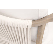 Essentials For Living Harbor Club Chair ~ LiveSmart Peyton-Pearl, White Rope, Smoke Gray Oak
