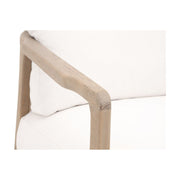 Essentials For Living Harbor Club Chair ~ LiveSmart Peyton-Pearl, White Rope, Smoke Gray Oak