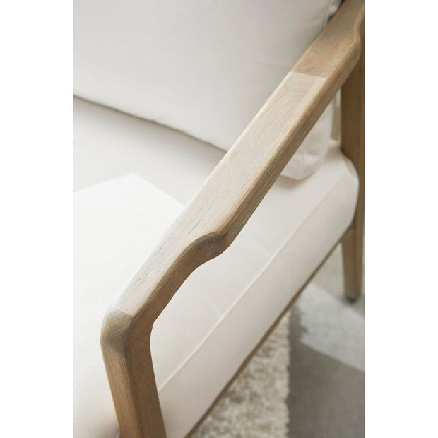 Essentials For Living Harbor Club Chair ~ LiveSmart Peyton-Pearl, White Rope, Smoke Gray Oak