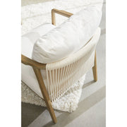 Essentials For Living Harbor Club Chair ~ LiveSmart Peyton-Pearl, White Rope, Smoke Gray Oak
