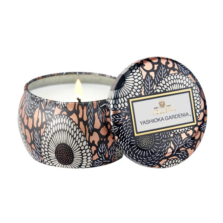Voluspa Yashioka Gardenia Mini Tin Candle ~ 4 oz
