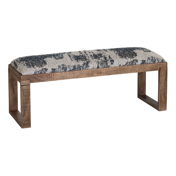 Crestview Collection Anthropology Navy Blue Toile Bench